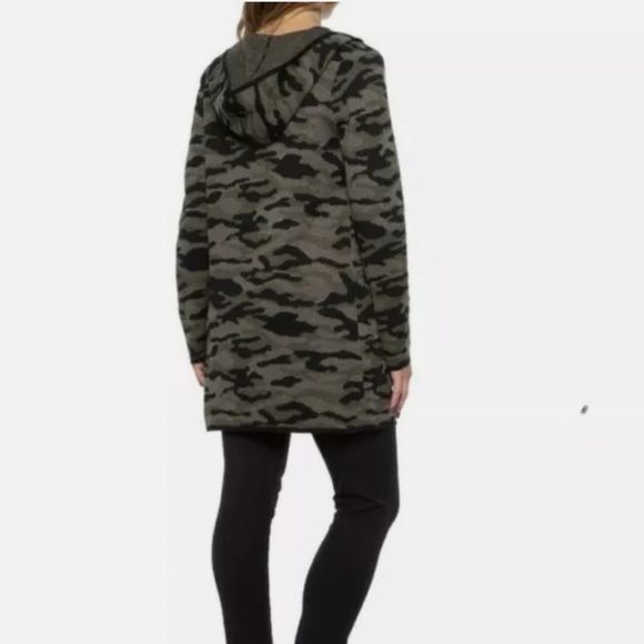 Rachel Zoe Camo Cardigan Sweater - Picture 2 of 7